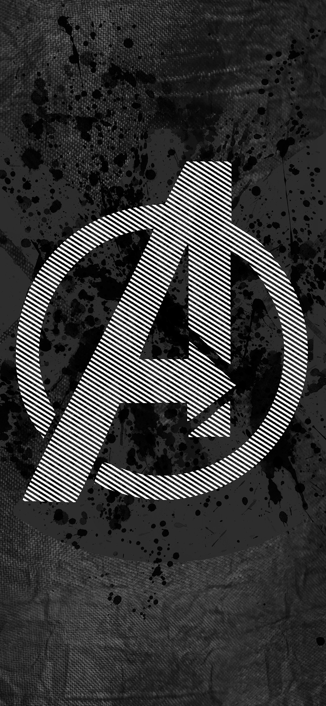 Avengers logo art iPhone X Wallpaper Free Download