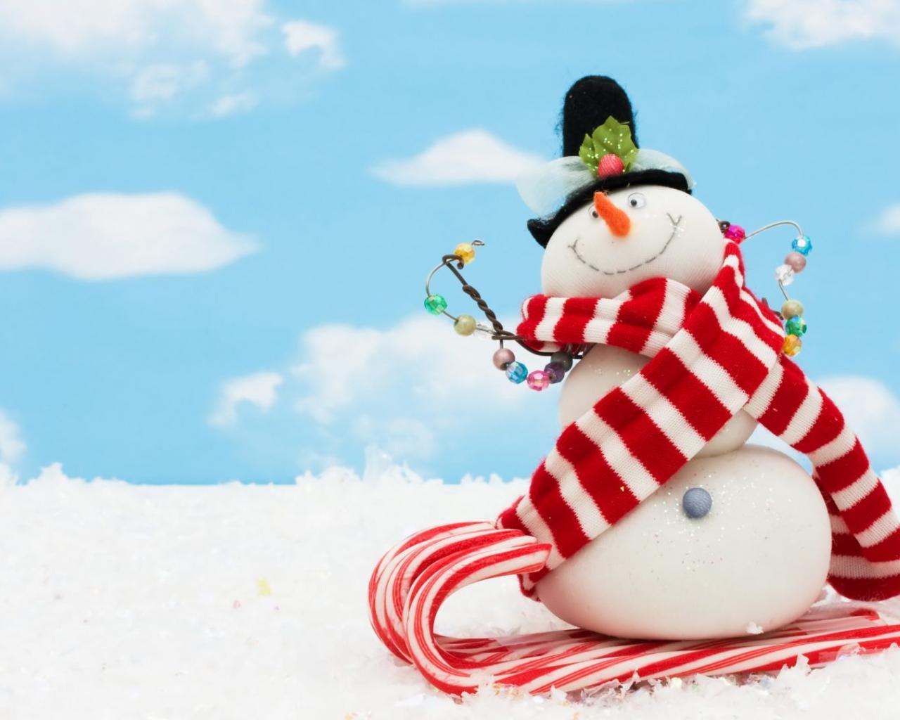 Free download winter cute snowman christmas splendor time