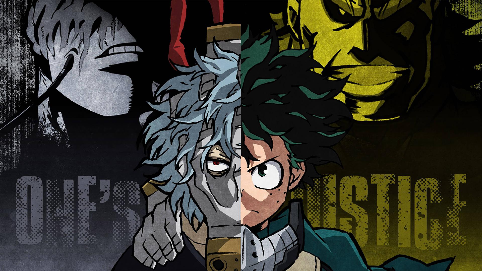 Shigaraki and Deku. Wallpaper from My Hero One's Justice