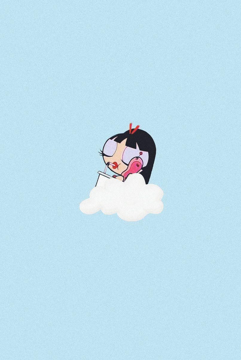 Pastel Aesthetic Cartoon Characters Wallpaper