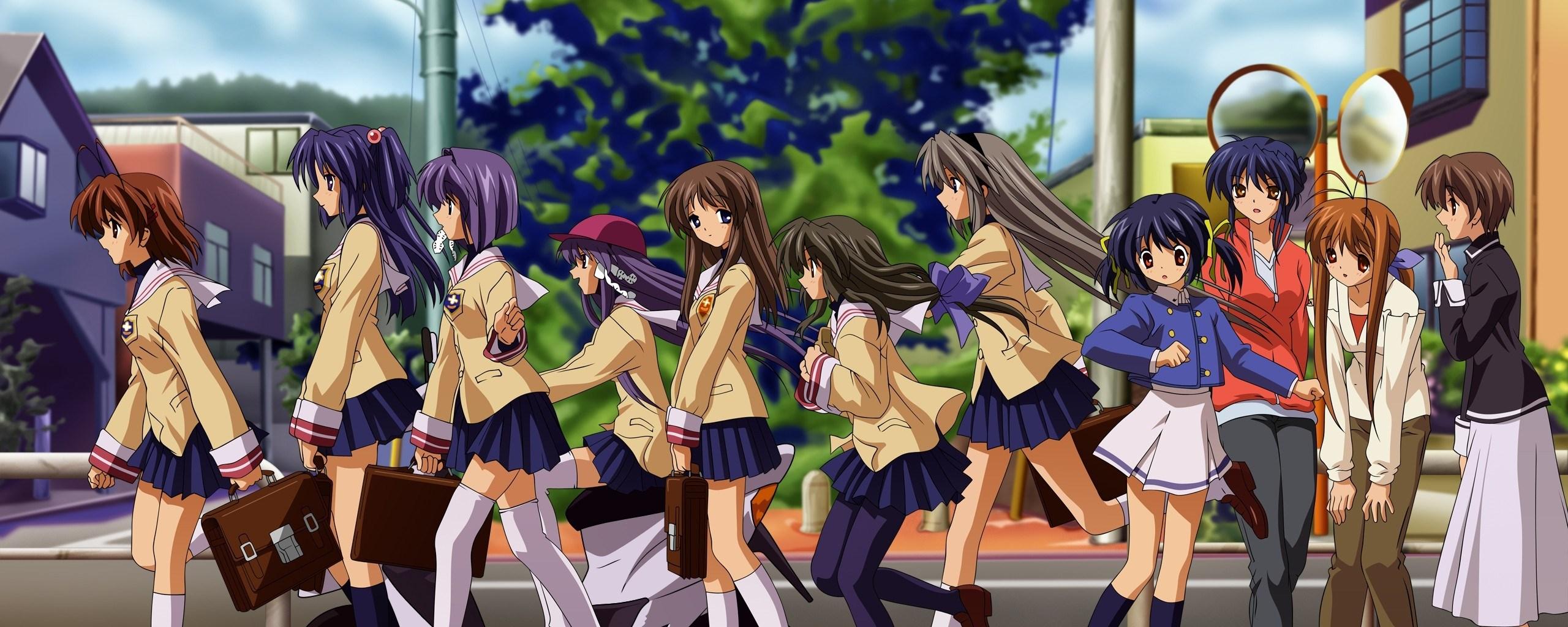 Anime Group Of Friends Walking, HD Wallpaper & background