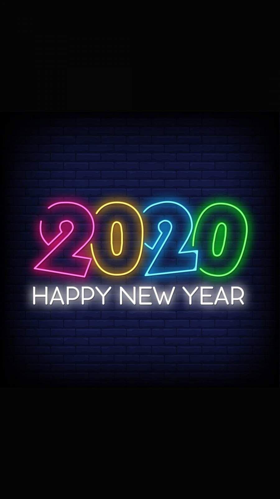 Happy New Year 2020 iPhone Wallpaper 1
