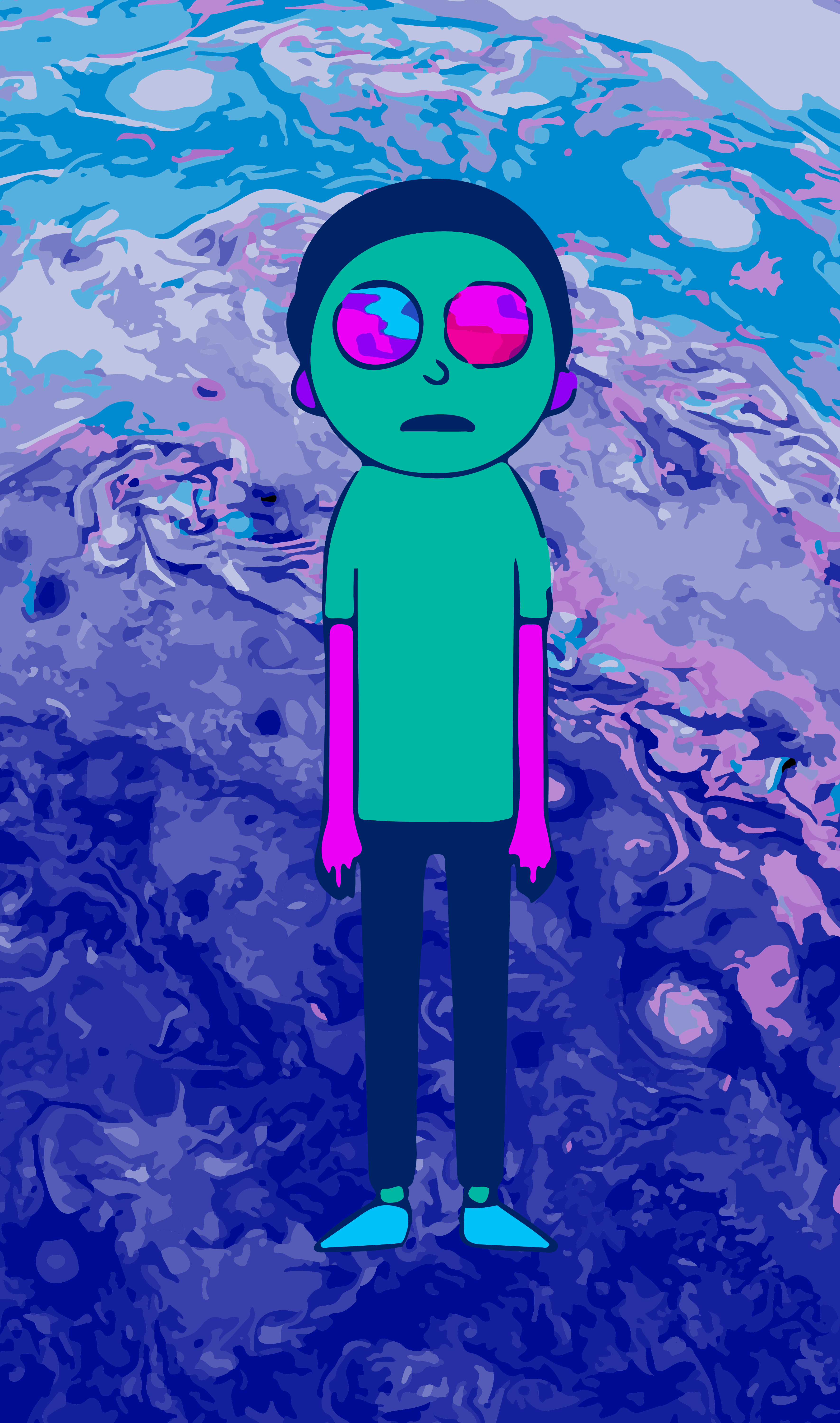 Free download Just made this morty phone background LSD [3542x6000] for your Desktop, Mobile & Tablet. Explore LSD Background. LSD Background, Lsd Wallpaper, Trippy LSD Wallpaper