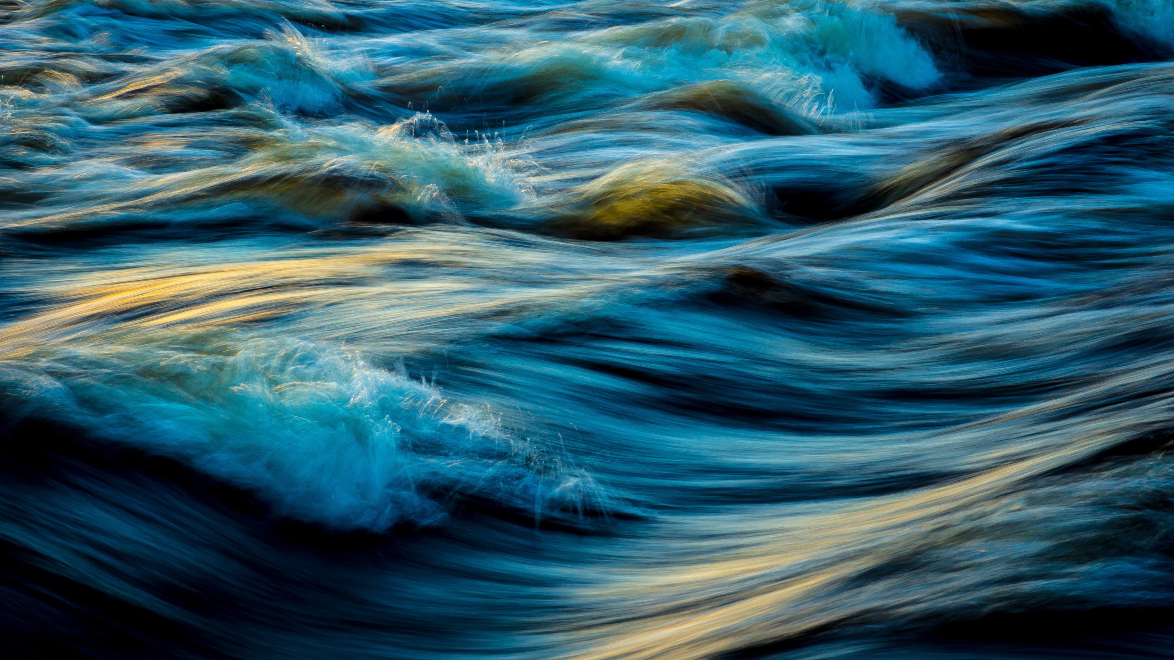 Waves Abstract 4k HD 4k Wallpaper, Image