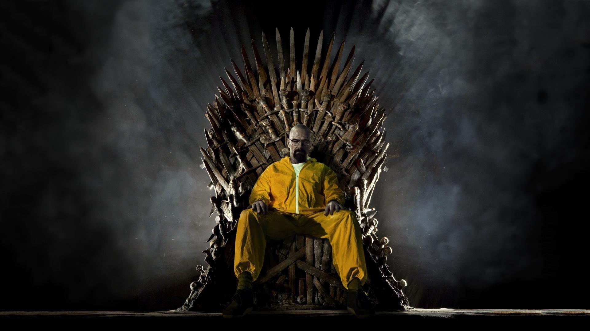 Walter White on the Iron Throne [Breaking Bad Wallpaper]