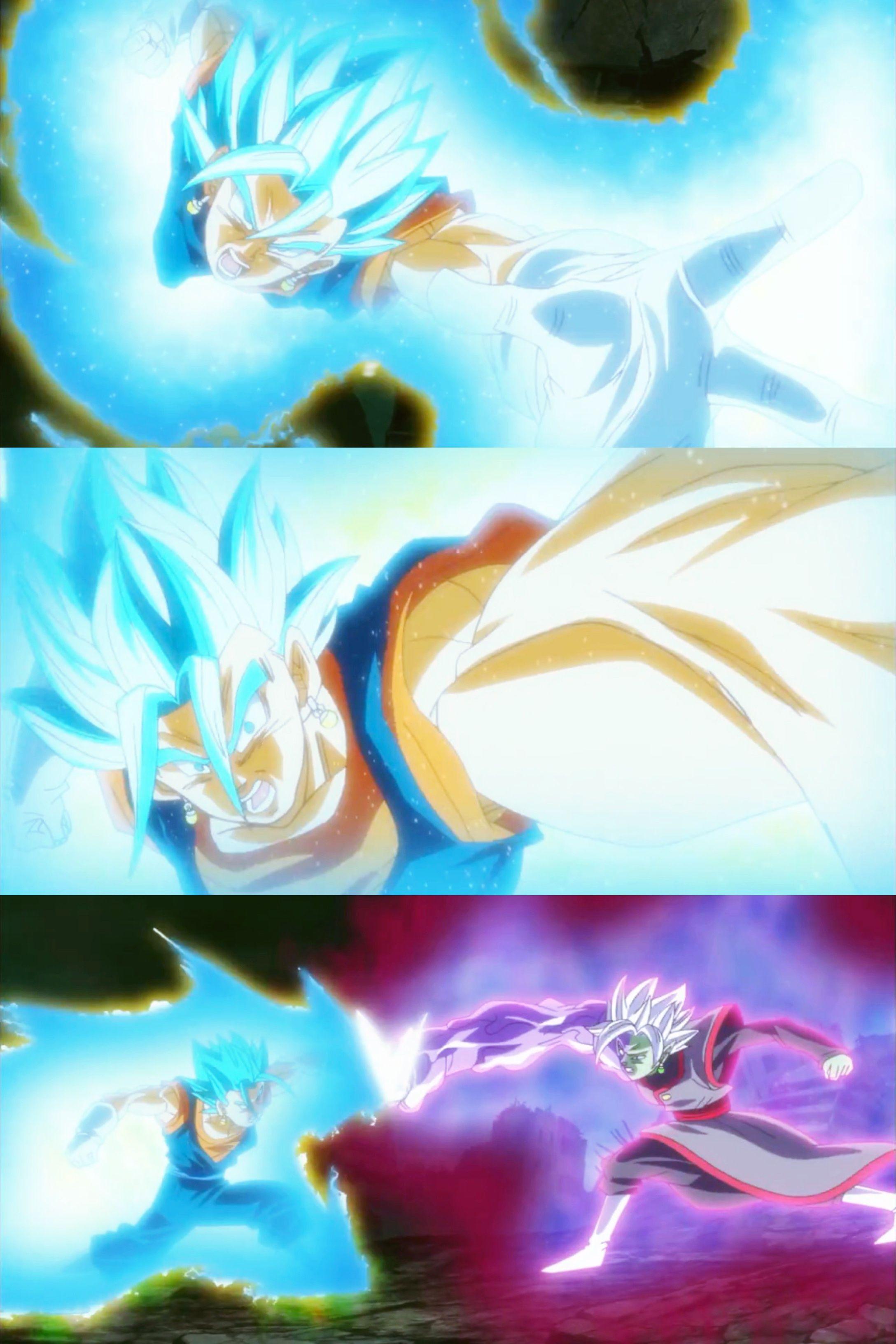 Epic Vegito Blue Vs Zamasu iPhone Wallpaper made with Moldiv