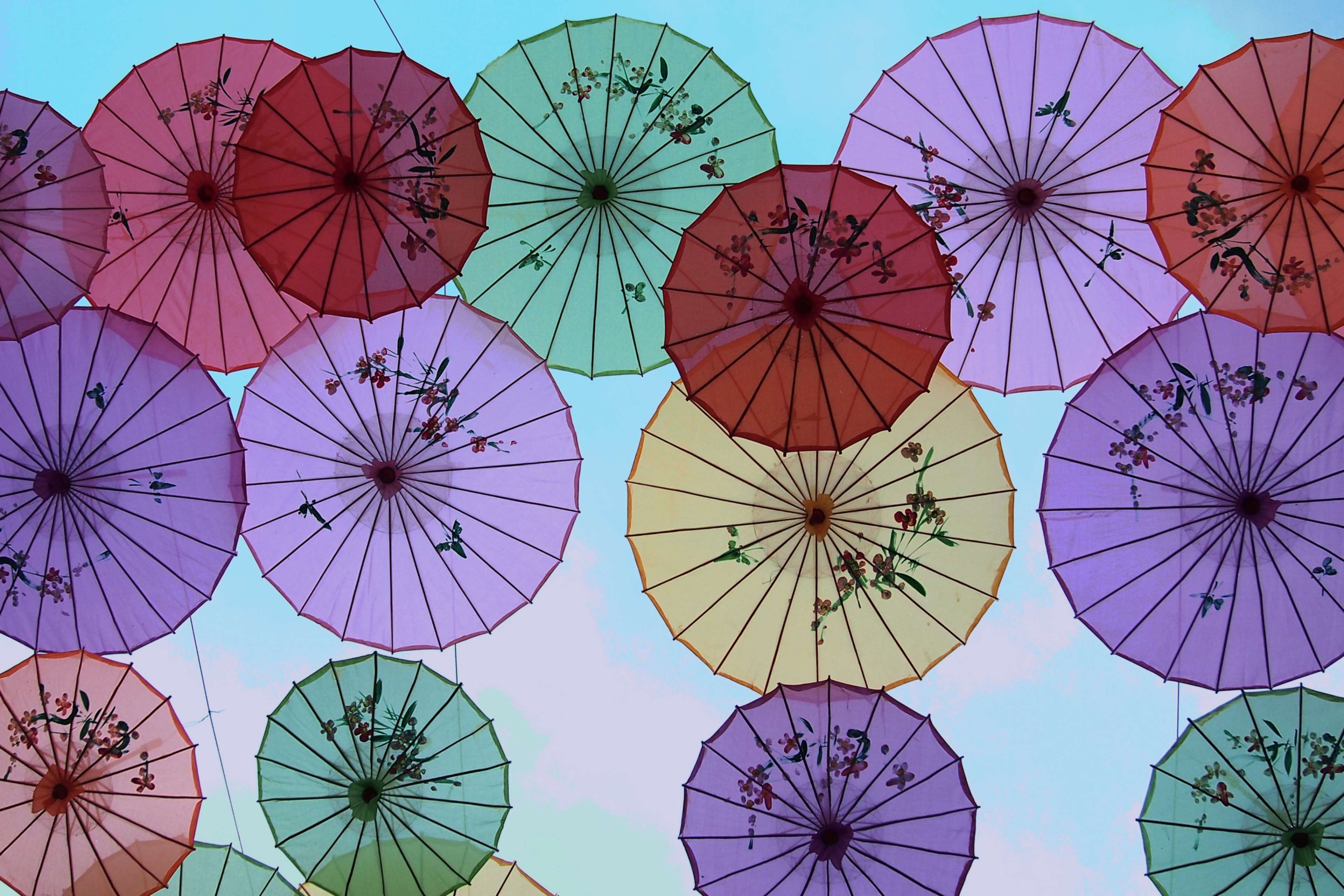 colorful, colors, decoration, decorations, umbrella