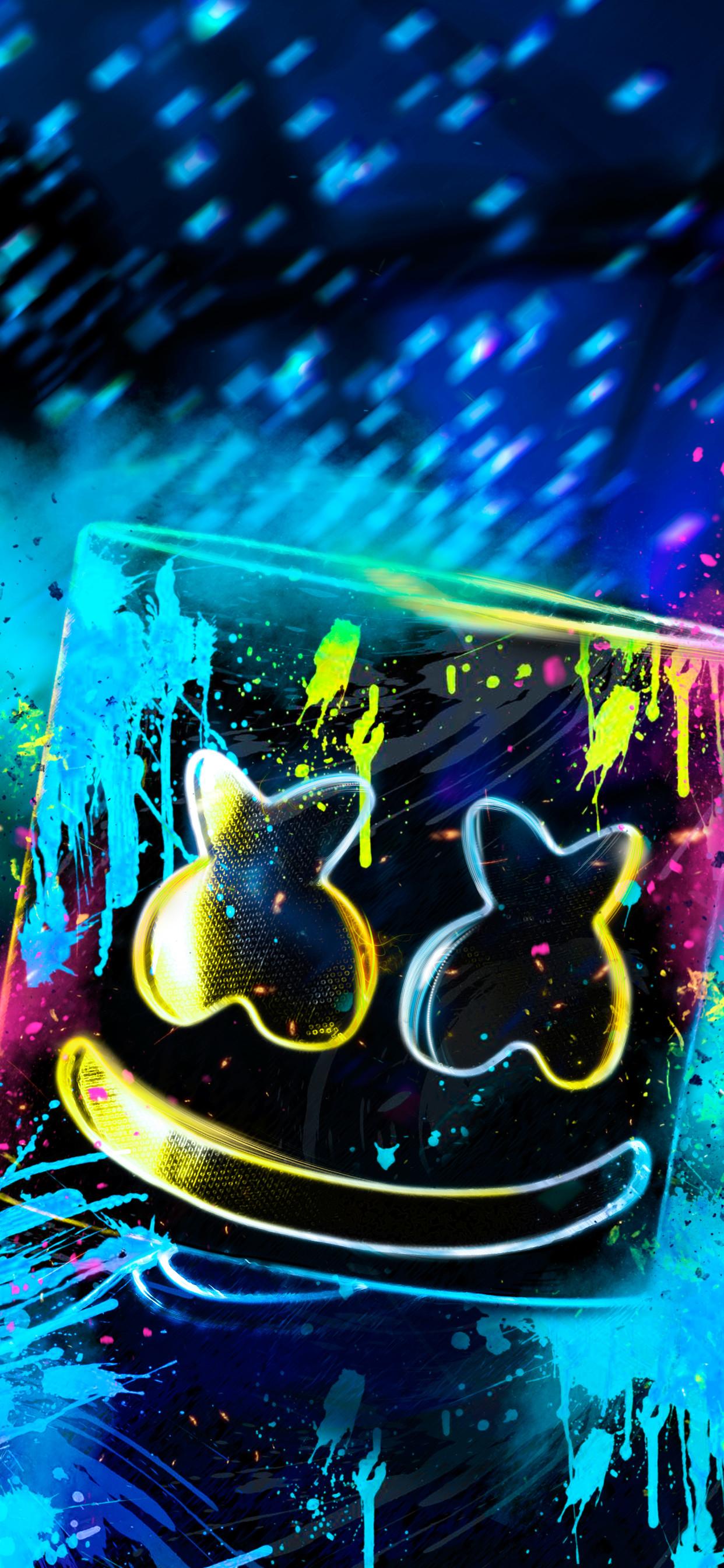 Marshmello Neon Wallpapers Wallpaper Cave