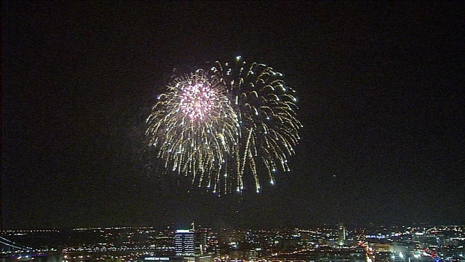Philadelphia rings in 2020 with fireworks over the Delaware River