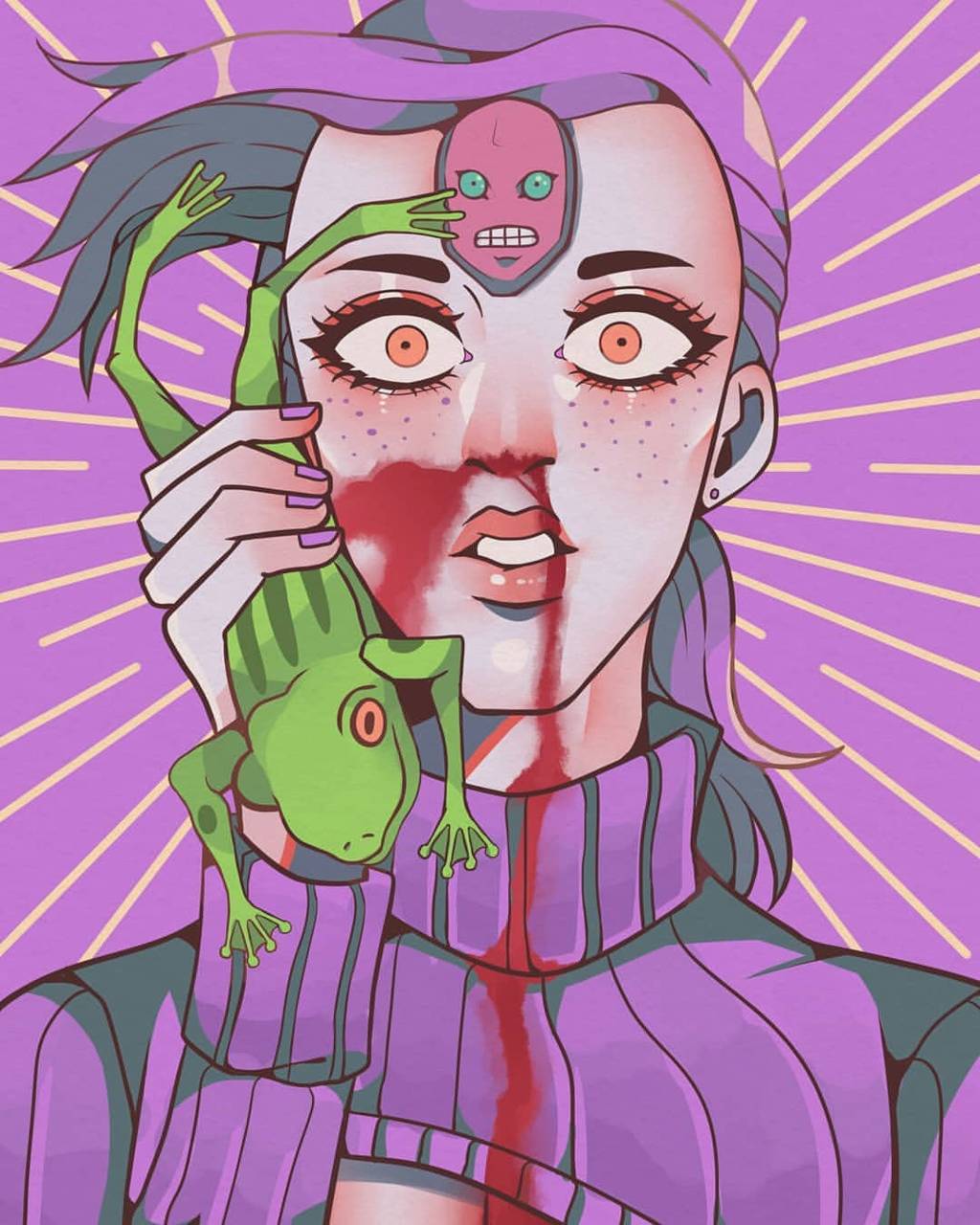 Doppio with a frog wallpaper