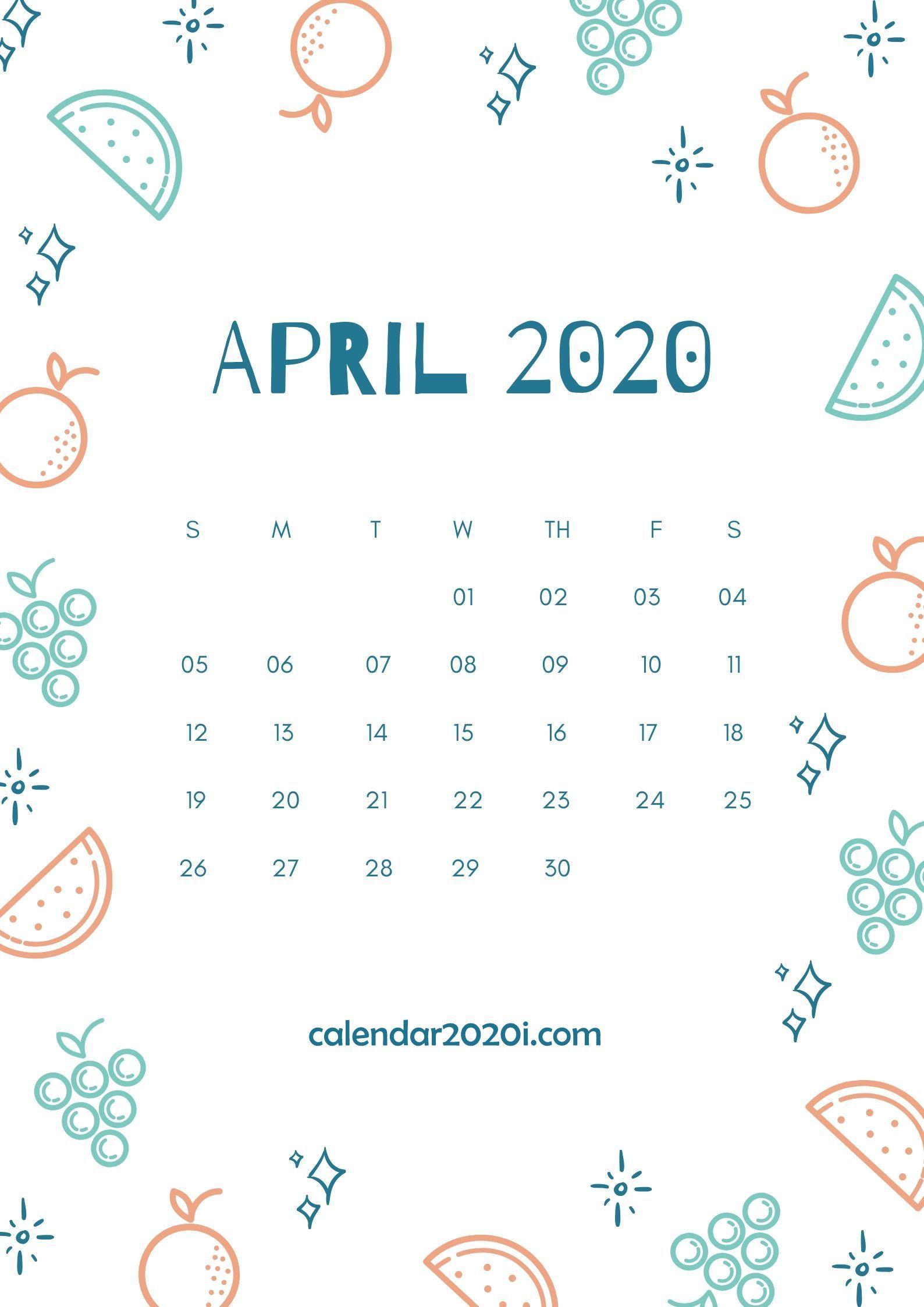 April 2020 Calendar Wallpaper Free April 2020 Calendar