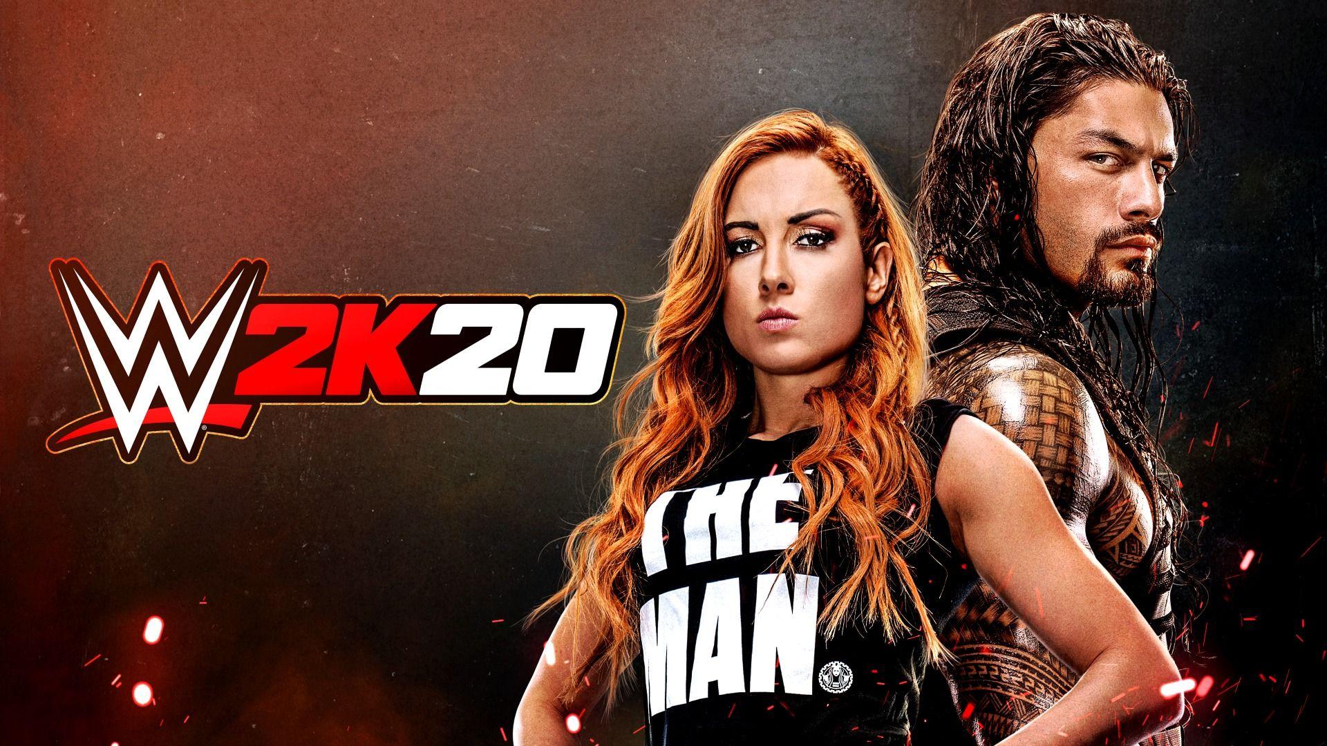 WWE 2K20 Cover Superstars Becky Lynch & Roman Reigns Usher