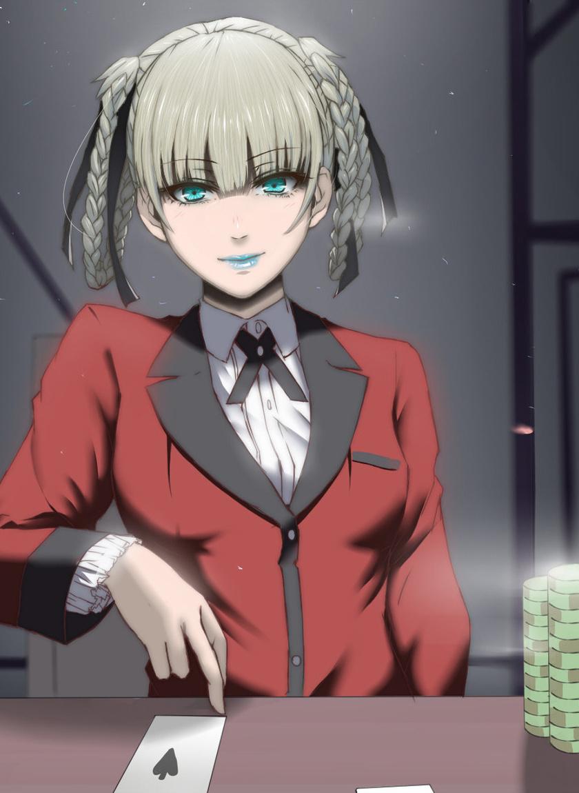 Download 840x1336 wallpaper poker, game, anime girl, kirari