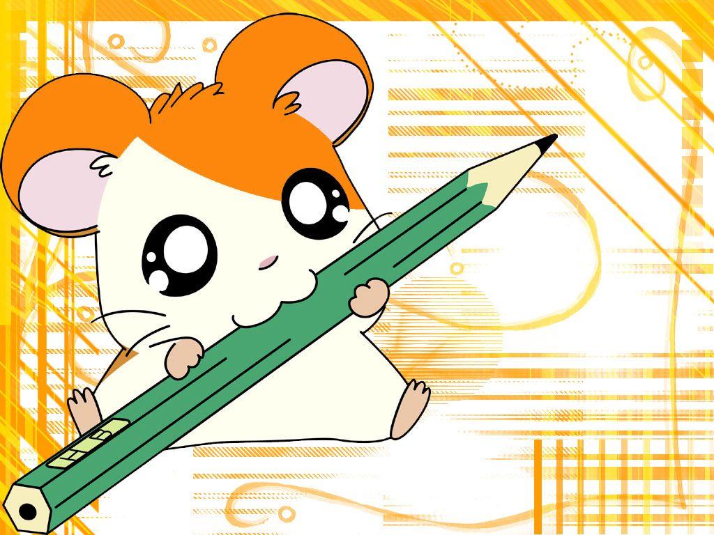 Hamster Kawaii Anime Animals Pets Cute' Sticker | Spreadshirt