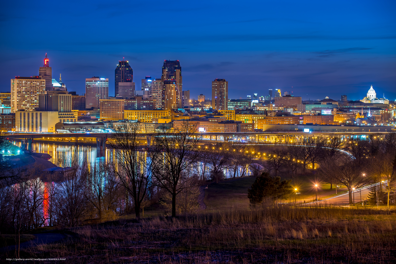 Free download wallpaper Wisconsin Mississippi River city