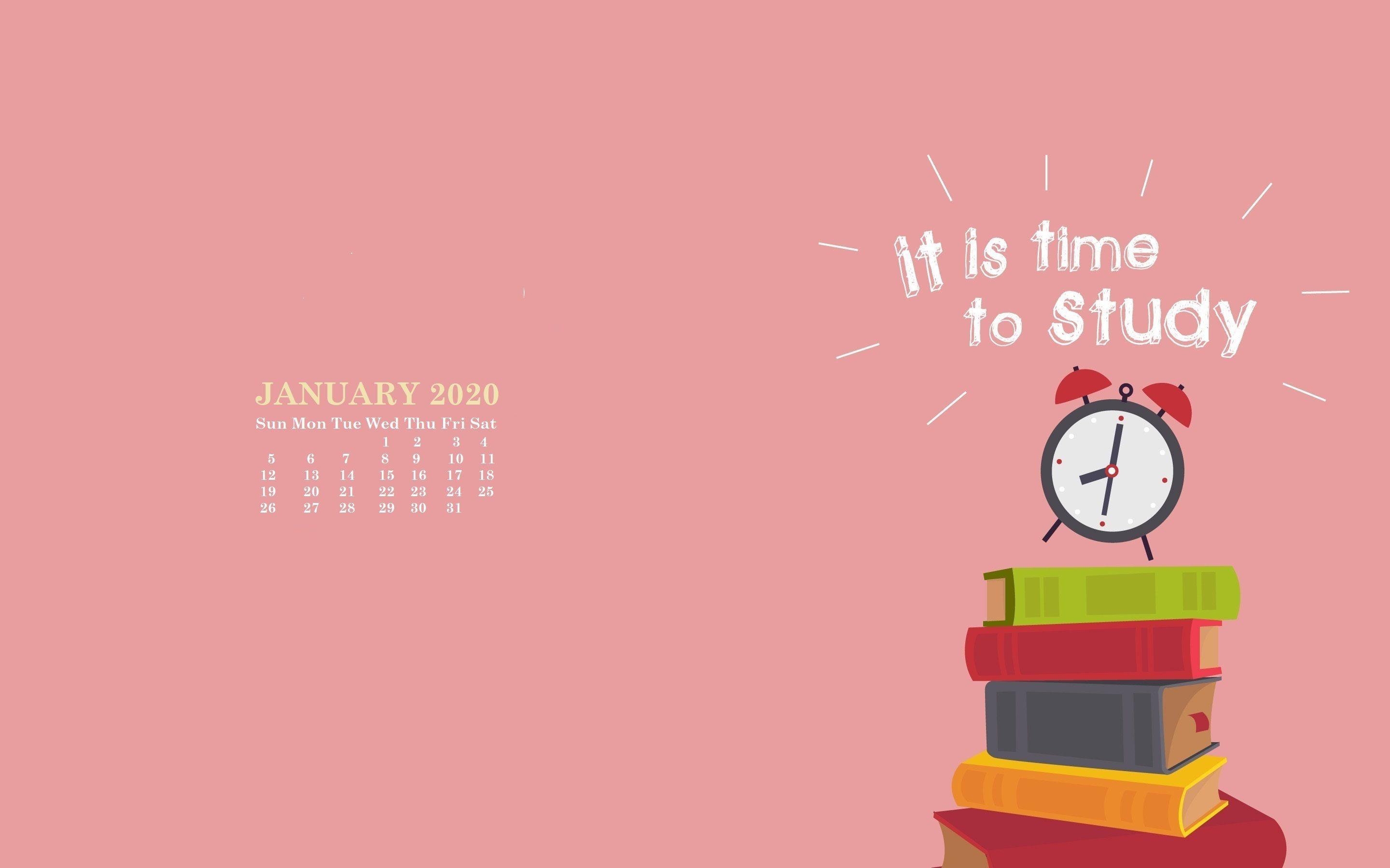 January 2020 Calendar Wallpaper Free January 2020