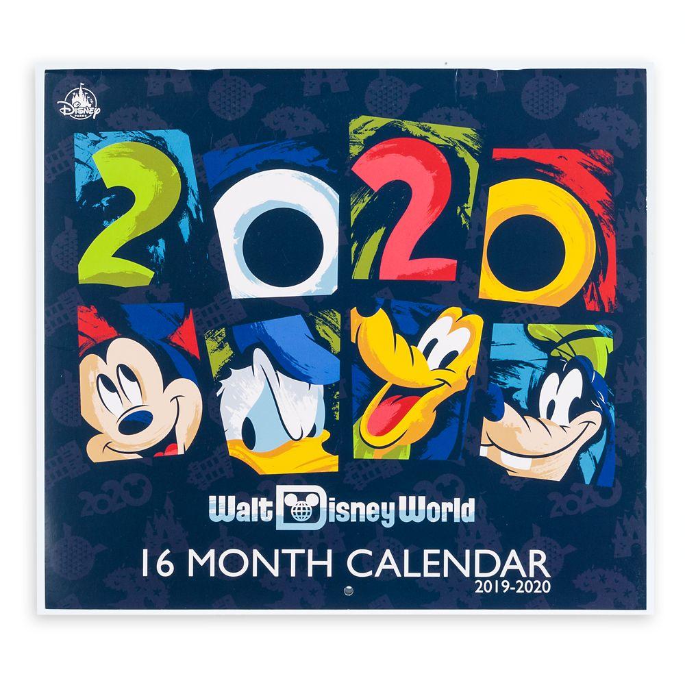 Walt Disney World 16 Month Calendar 2019 2020