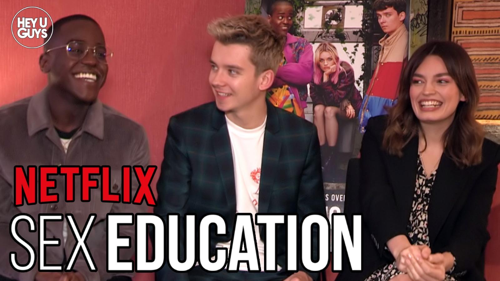 Ncuti Gatwa, Asa Butterfield and Emma Mackey on Sex Education