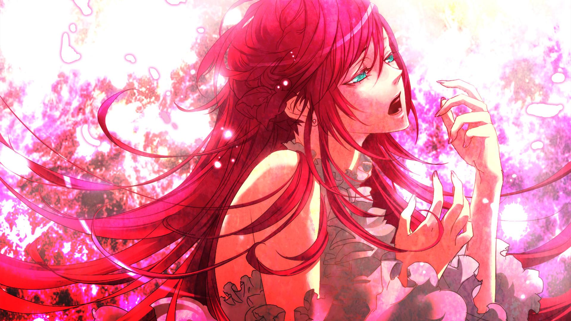 Anime Girl Wallpaper Red Hair gambar ke 6