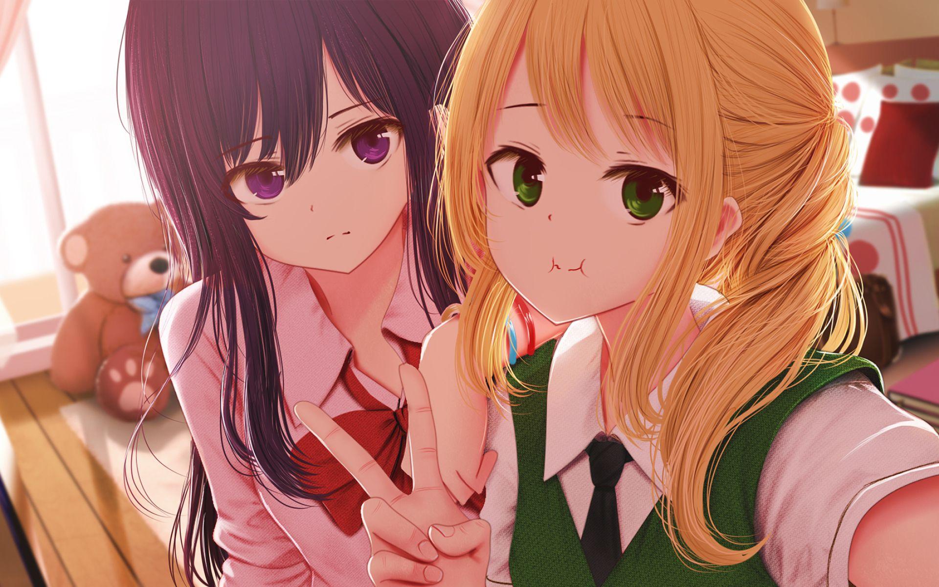 Download Citrus Anime About To Kiss Wallpaper  Wallpaperscom