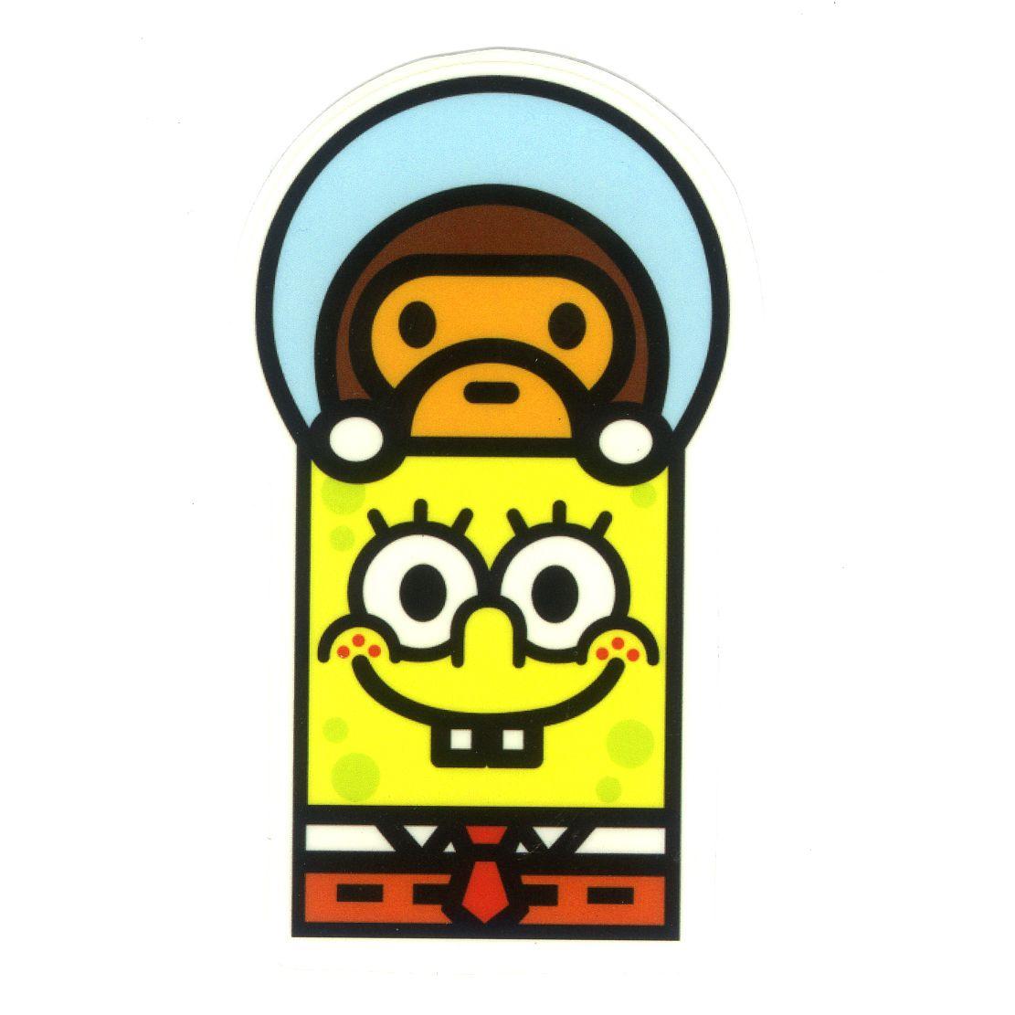 SpongeBob Japan Milo Style, Height 8 cm, decal sticker