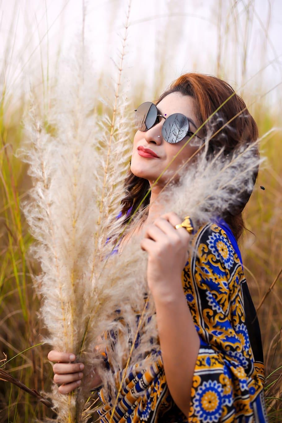 HD wallpaper: Woman Wearing Sunglasses, bangladesh, beautiful, dress, face