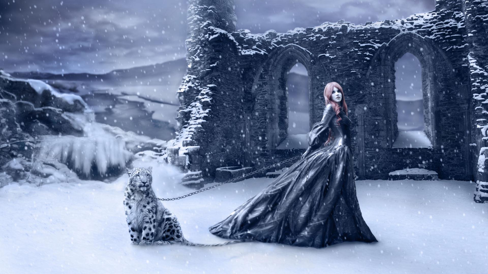 Fantasy Winter Winter Wallpaper HD Wallpaper & Background Download