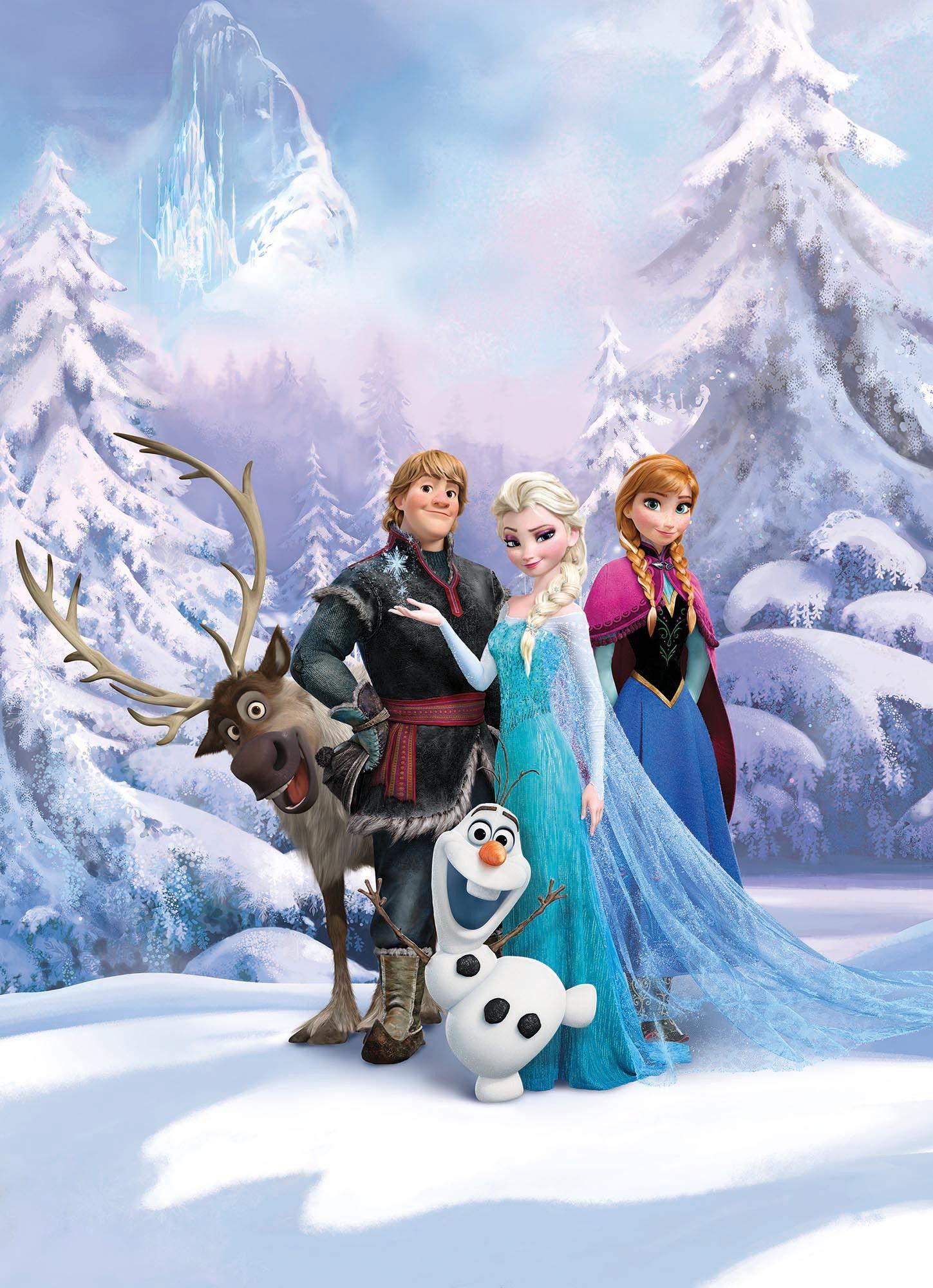 Frozen Winter Land wallpaper mural Disney