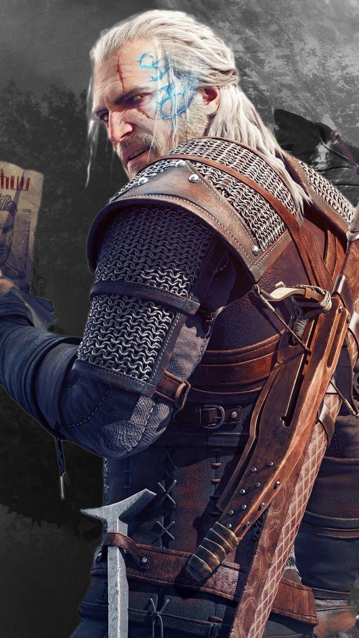 Geralt of rivia, The Witcher 3: Wild Hunt, video game, warrior, 720x1280 wallpaper. The witcher, The witcher game, The witcher 3