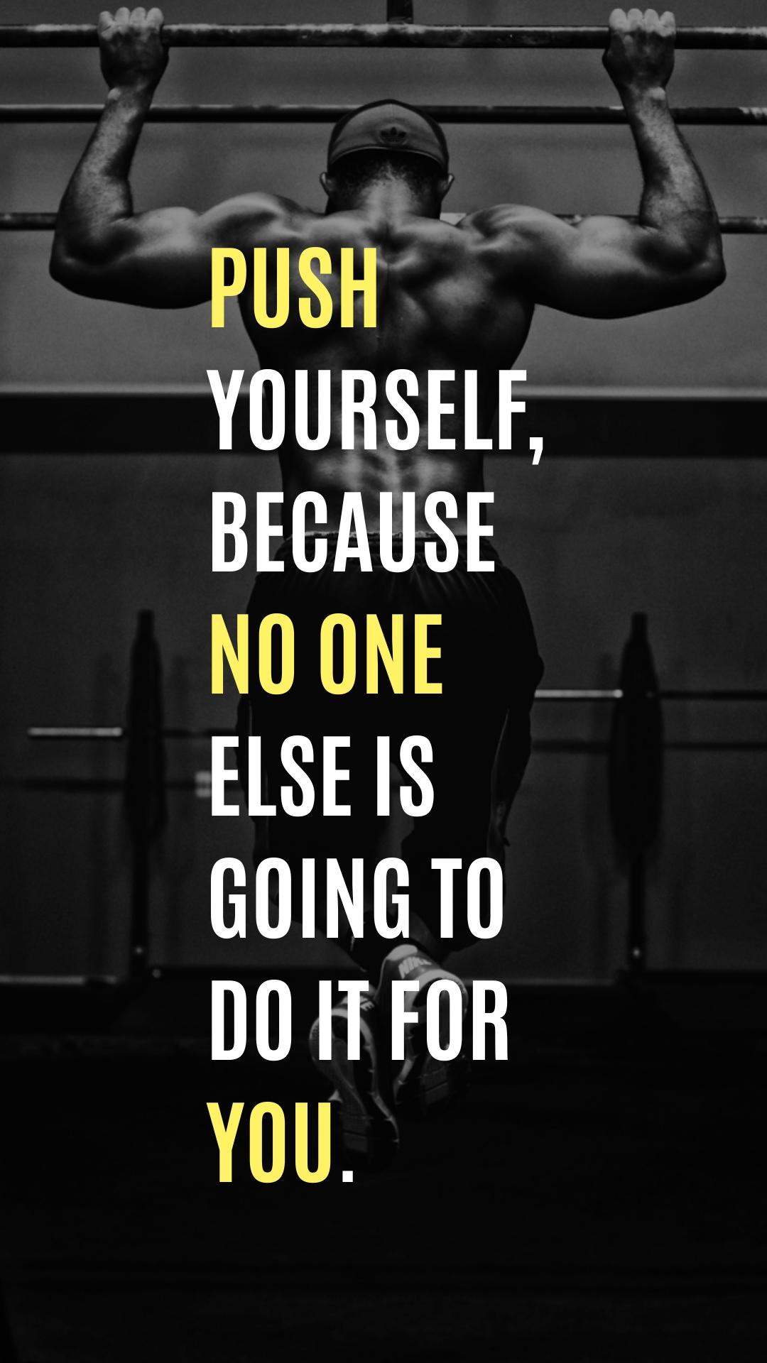 Workout Motivational Quote Phone Wallpaper