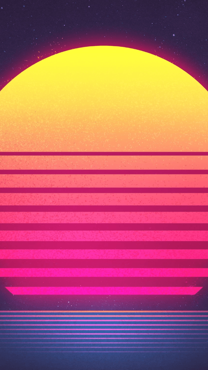 Synthwave Motorola Moto X (720x1280) Wallpaper