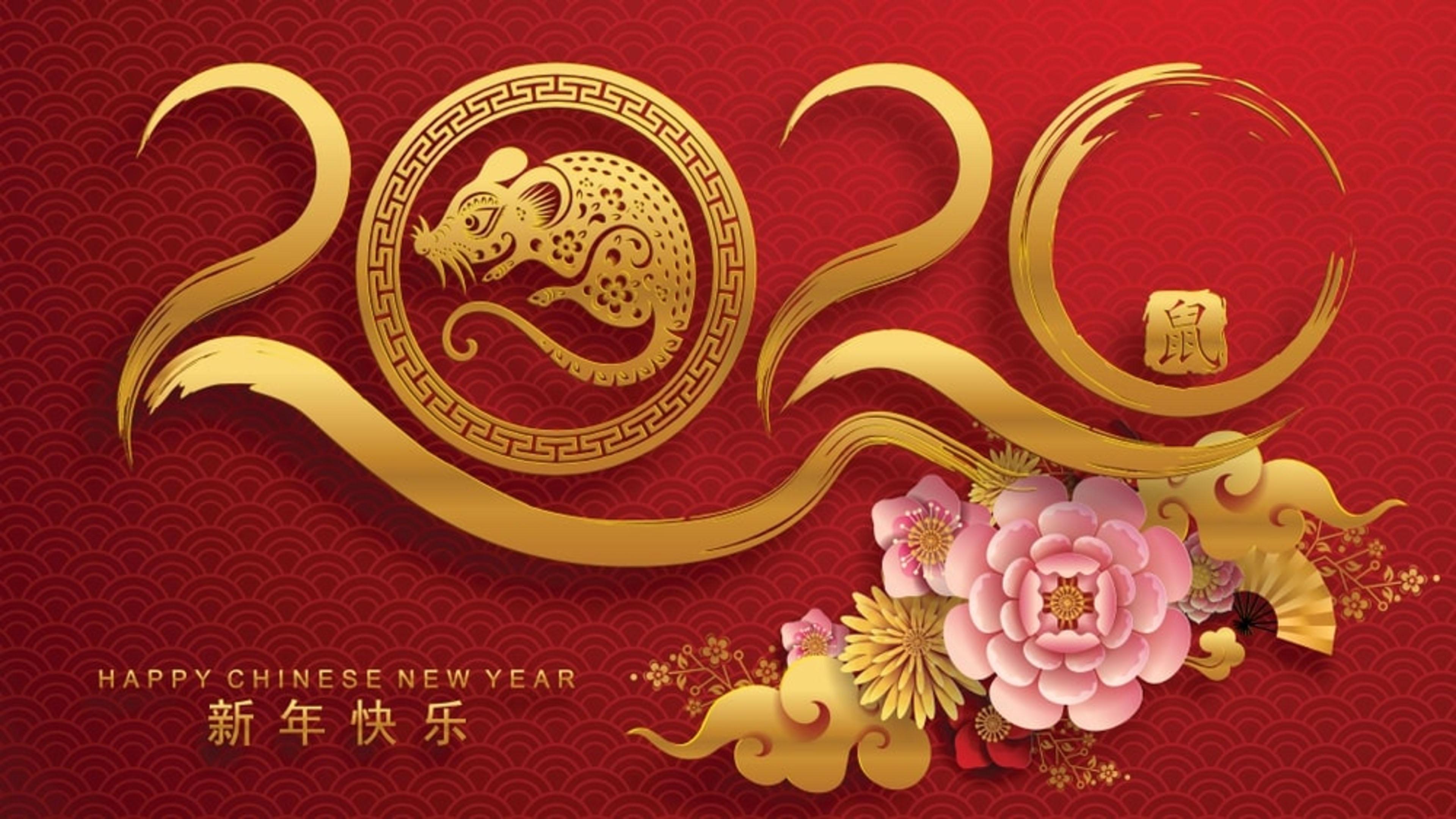 Happy New Year 2020 Zodiac Sign Year Of The Rat Chinese