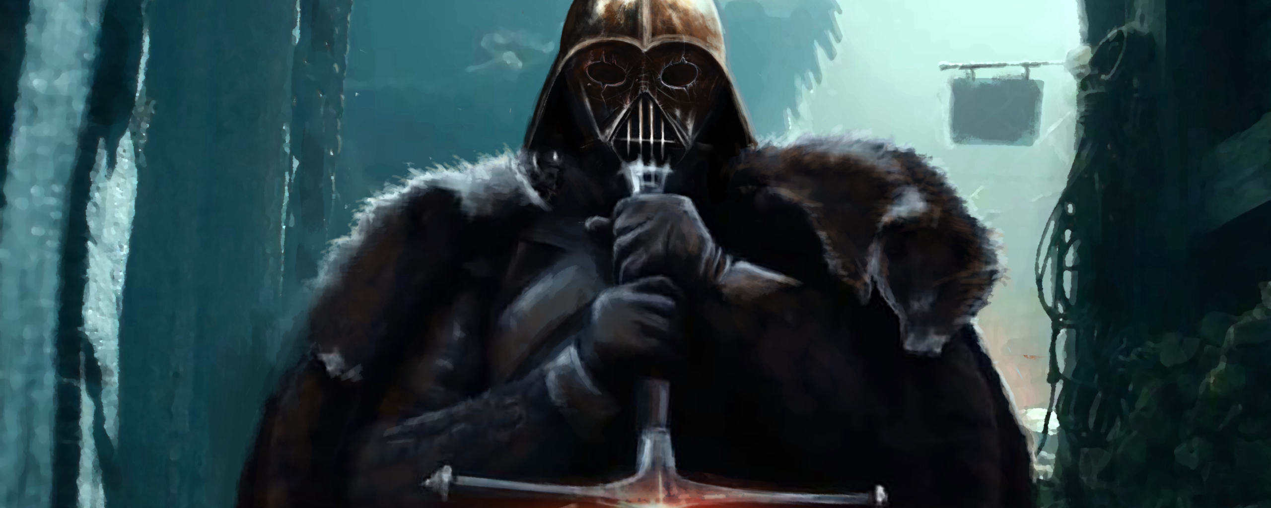 Sith Lord Darth Vader 2560x1024 Resolution
