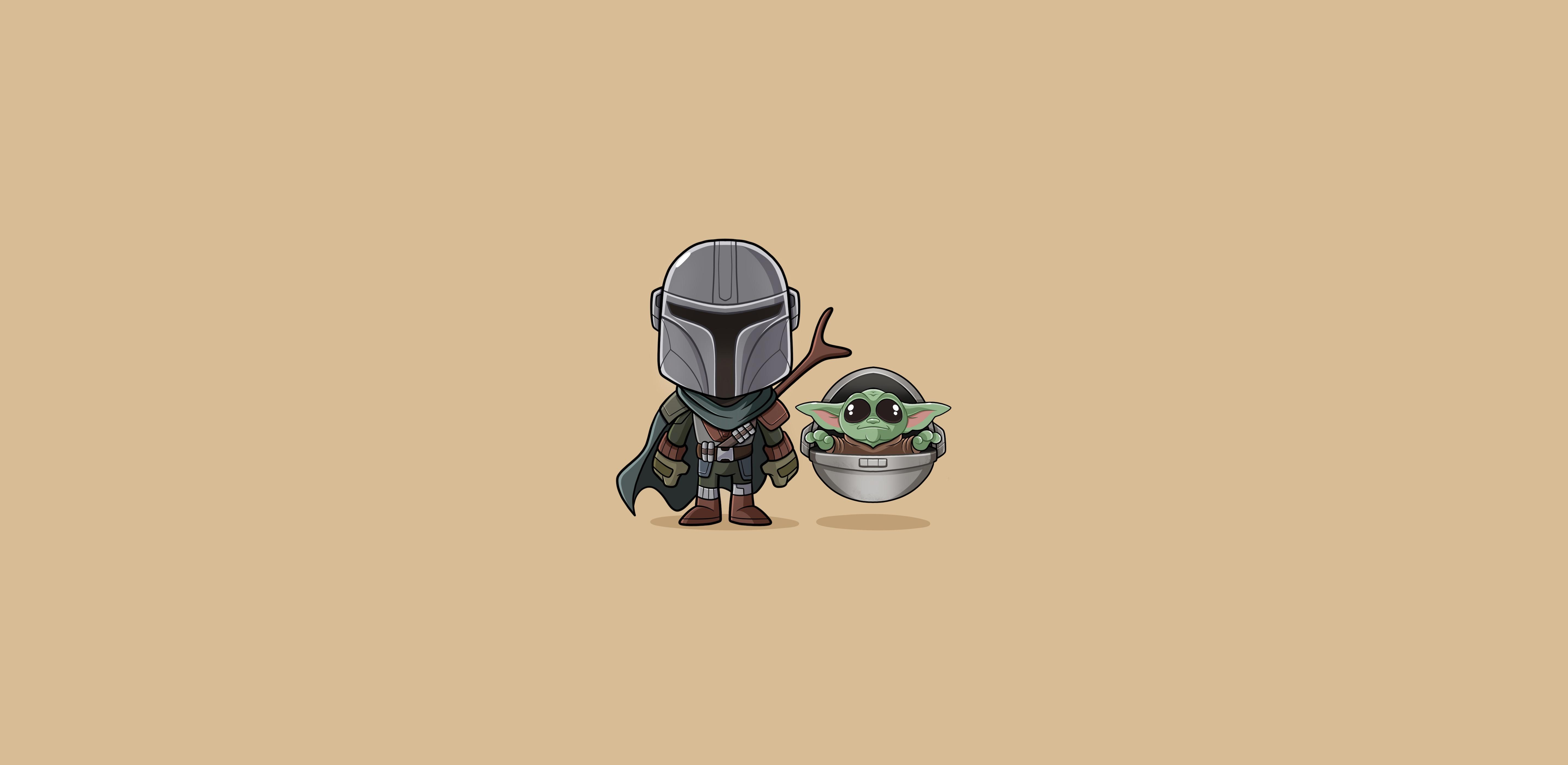 Baby Yoda The Mandalorian Minimalist, HD Tv Shows, 4k