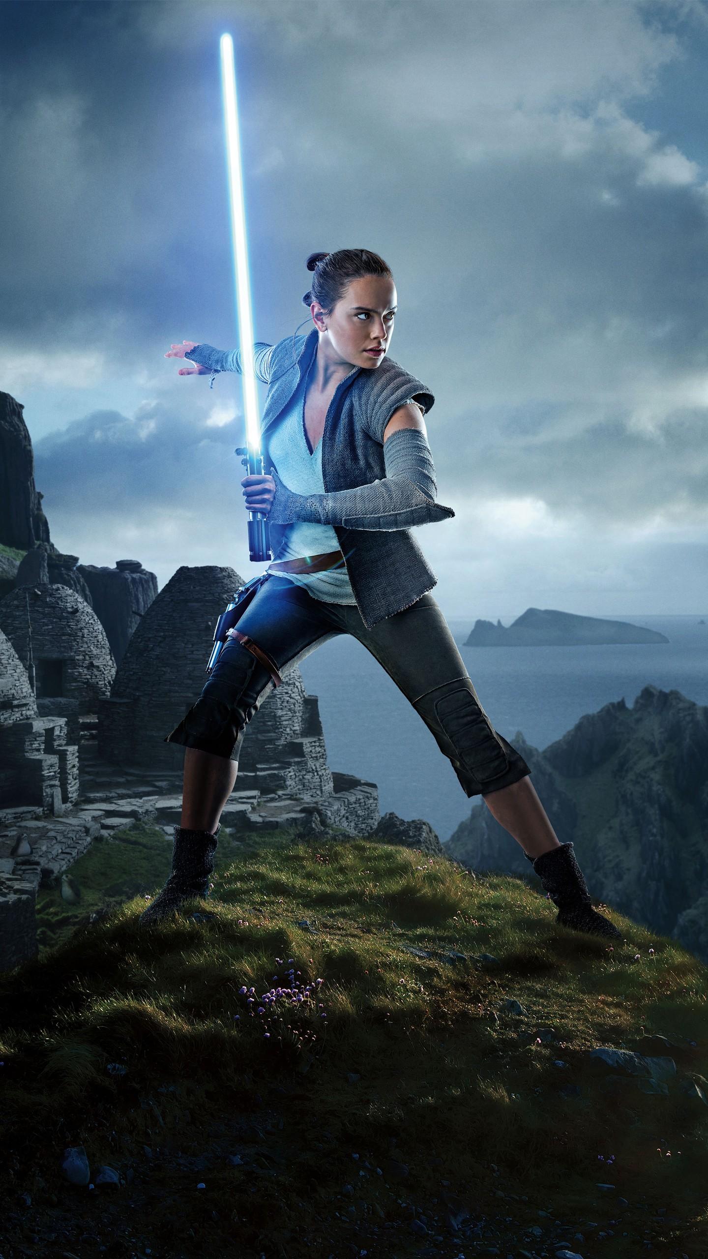 Daisy Ridley as Rey Star Wars The Last Jedi 5K Wallpaper