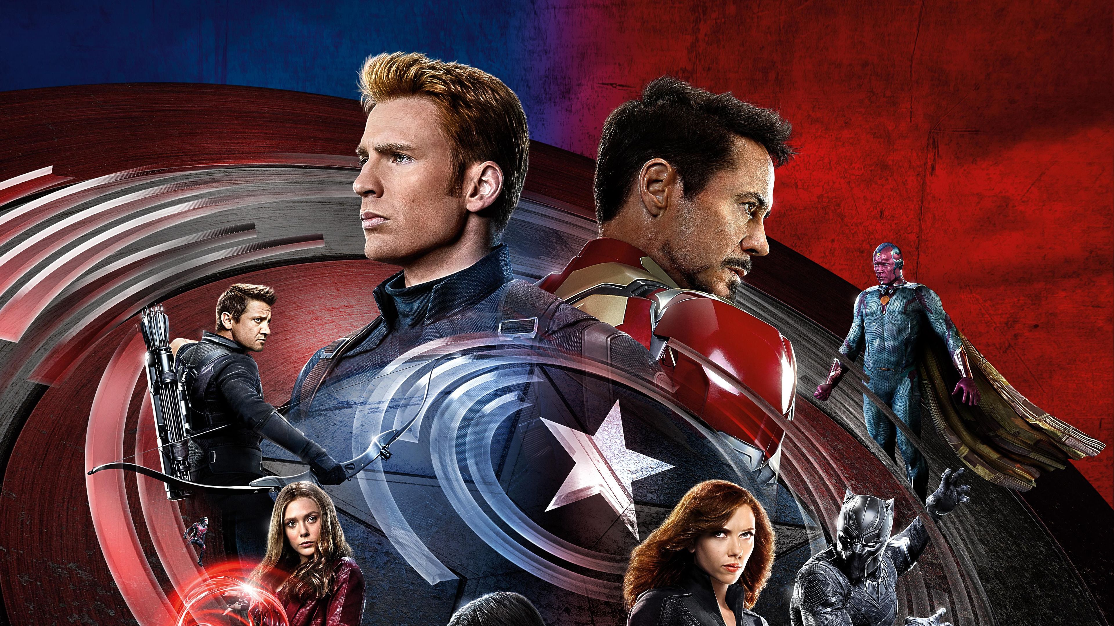 Captain America Civil War 4k movies wallpaper, iron man