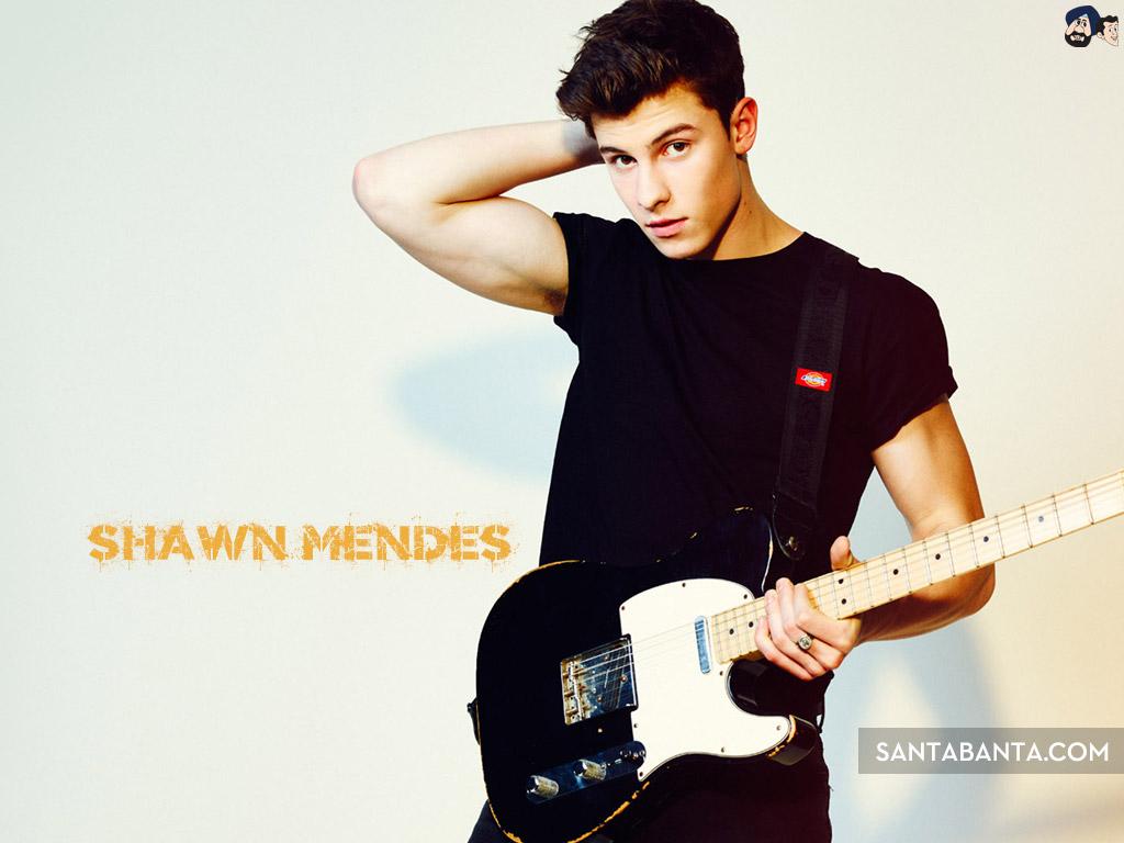 Shawn Mendes Mendes With Guitar Shoot