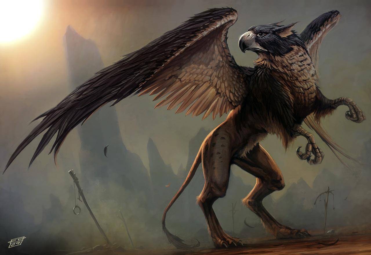 Griffin Wallpaper. Mythical