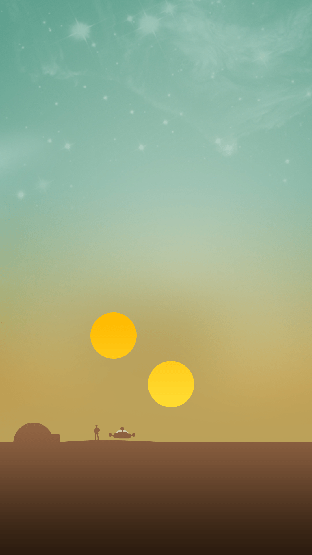 Minimalist Tatooine Wallpaper Free Minimalist