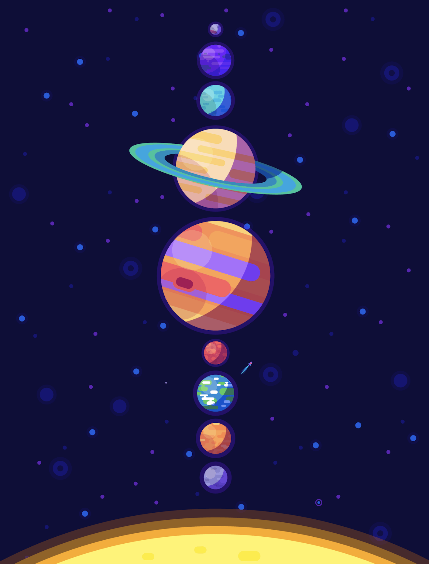 solar system wallpaper for iphone