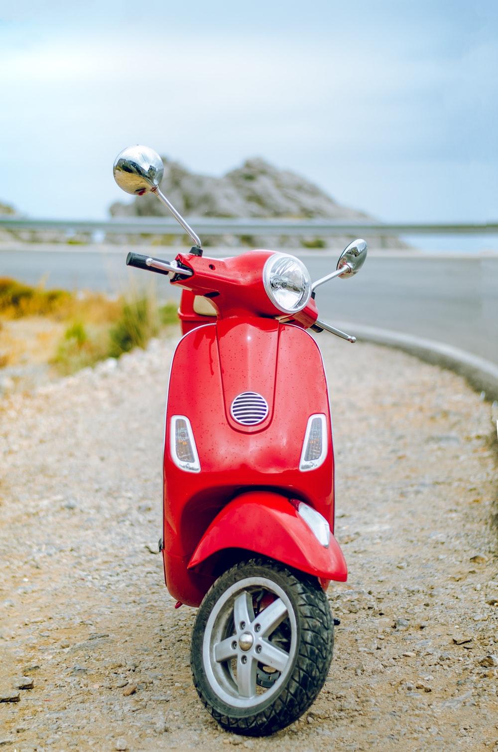 Red Scooter Picture. Download Free Image