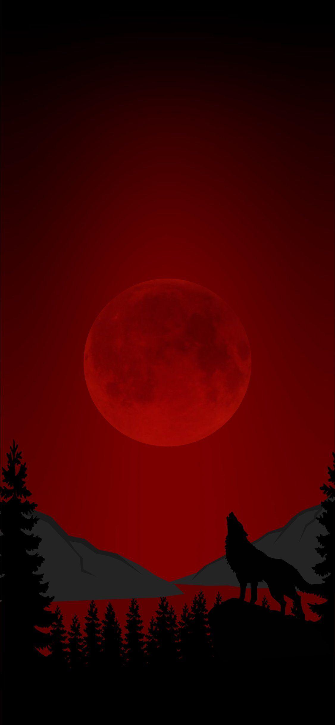 Blood moon. Smart Phone Wallpaper kphonewallpaperreddit