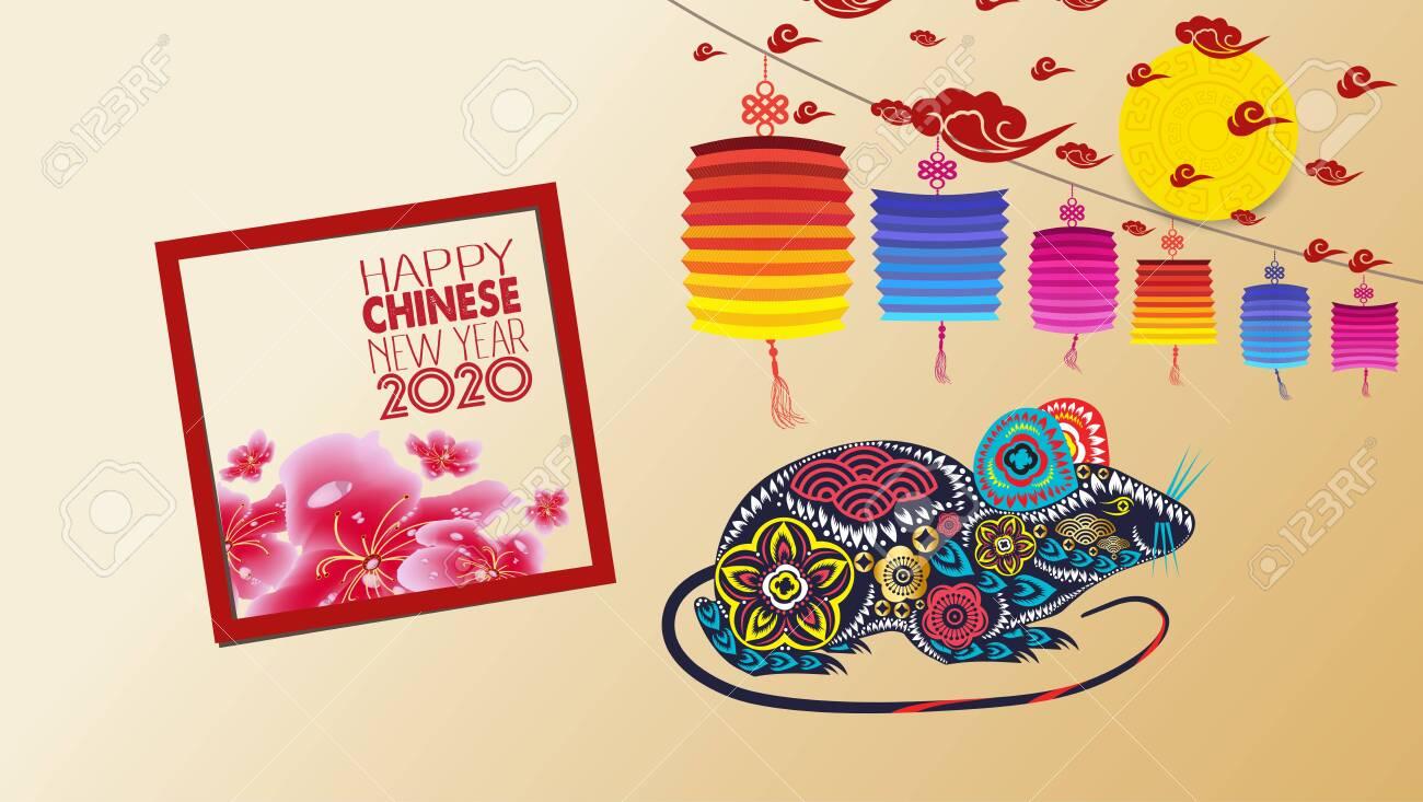 Chinese new year 2020 with blossom wallpaper. Year of the rat Chinese New Year Wallpaper