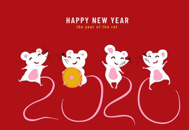 Happy New Year Cartoon Image 2020 And Funny Wallpaper Chinese New Year Wallpaper