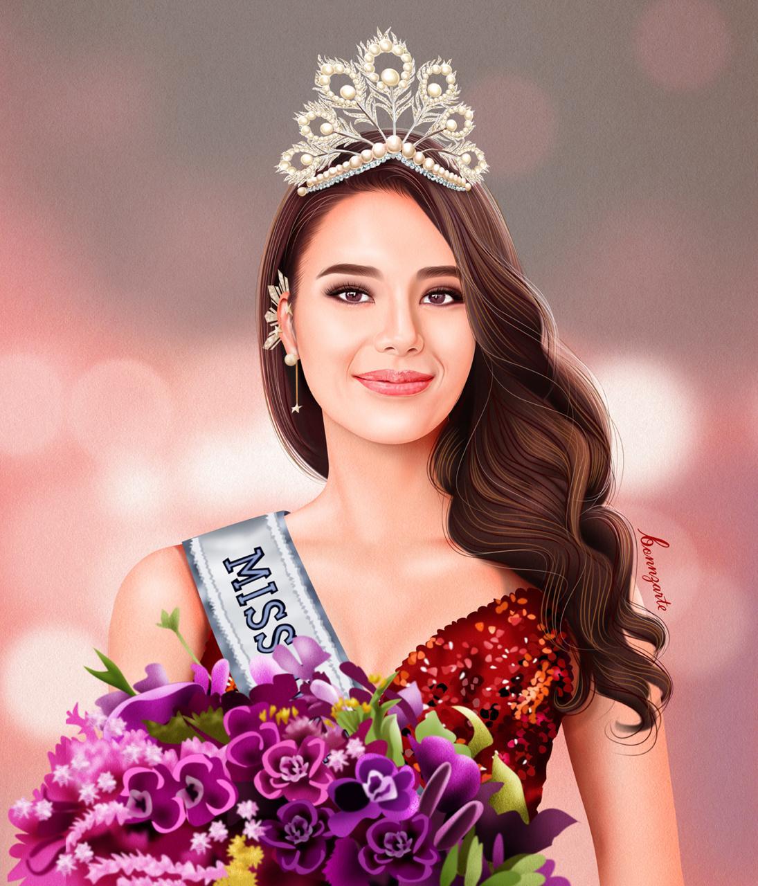 Fans exalt Miss Universe 2018 Catriona Gray with artworks