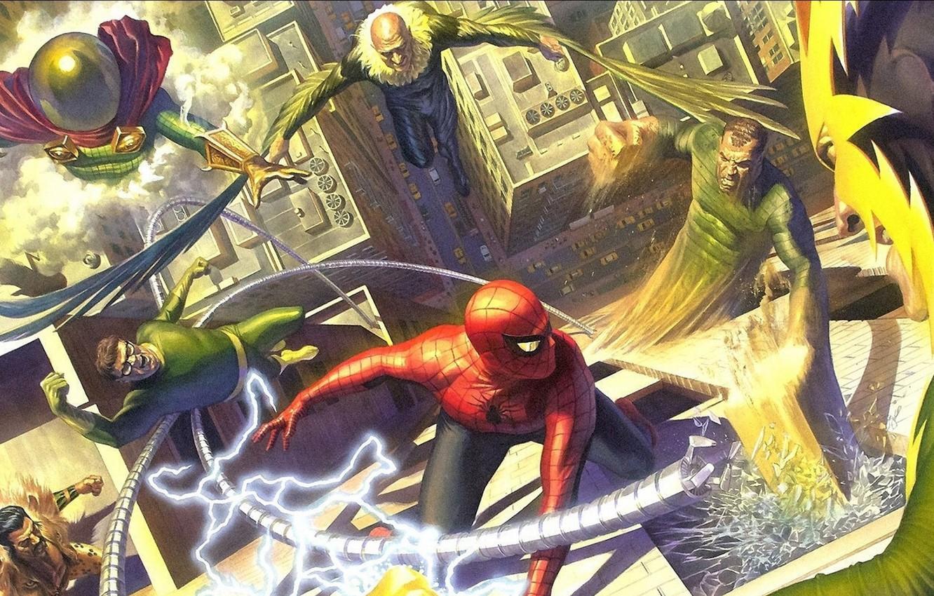 Wallpaper Comic, Marvel Comics, Spider Man, Villains, Sinister Six