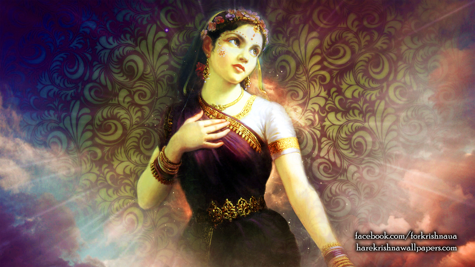Srimati Radharani Wallpaper Size 1600×900 Download