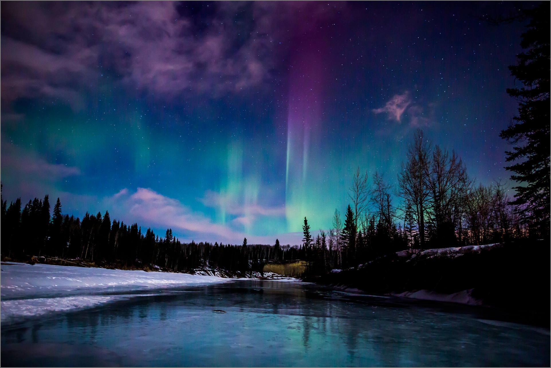 Desktop Aurora Borealis Wallpapers - Wallpaper Cave