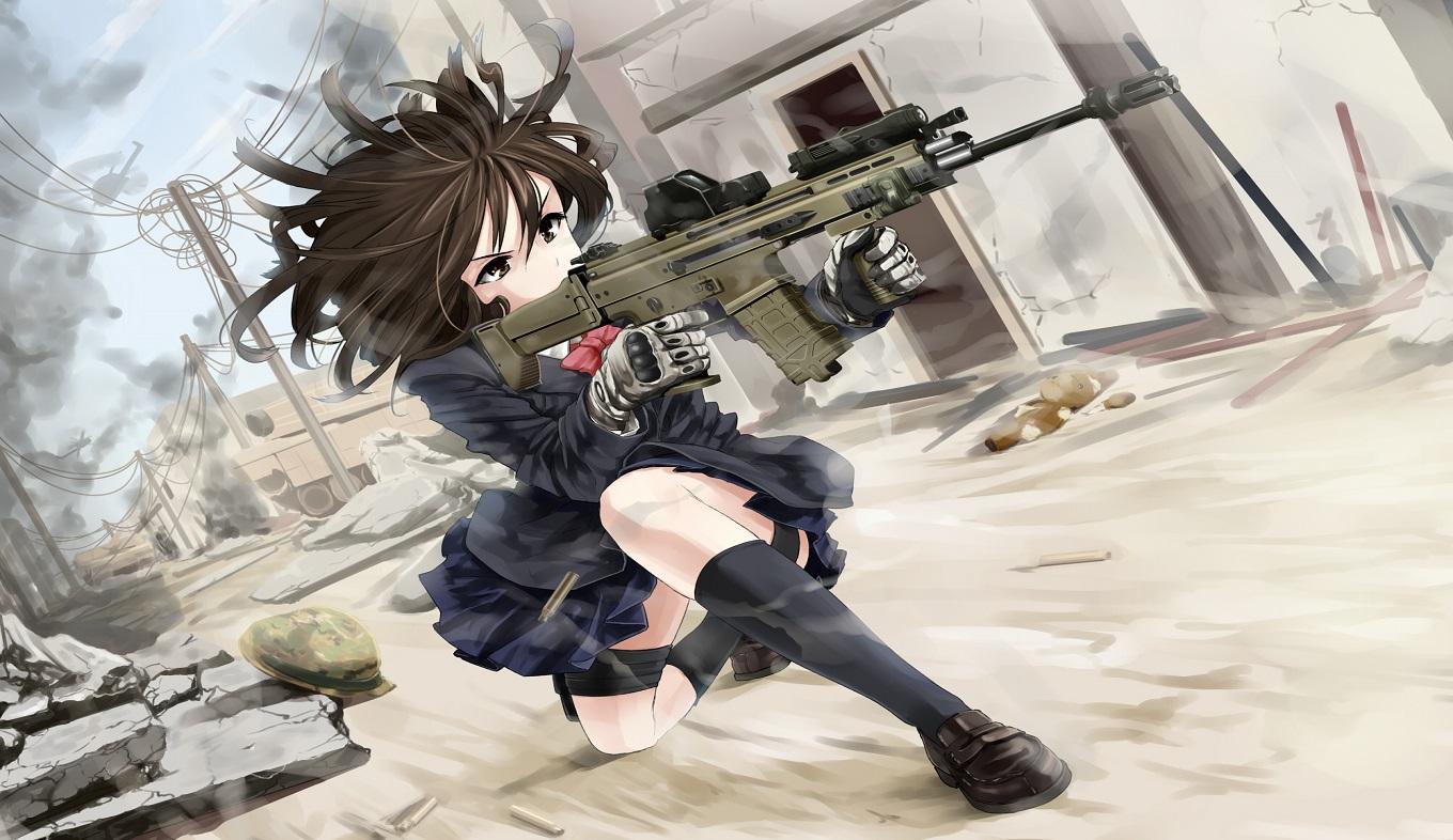 Anime Girls With Guns Wallpaperx786