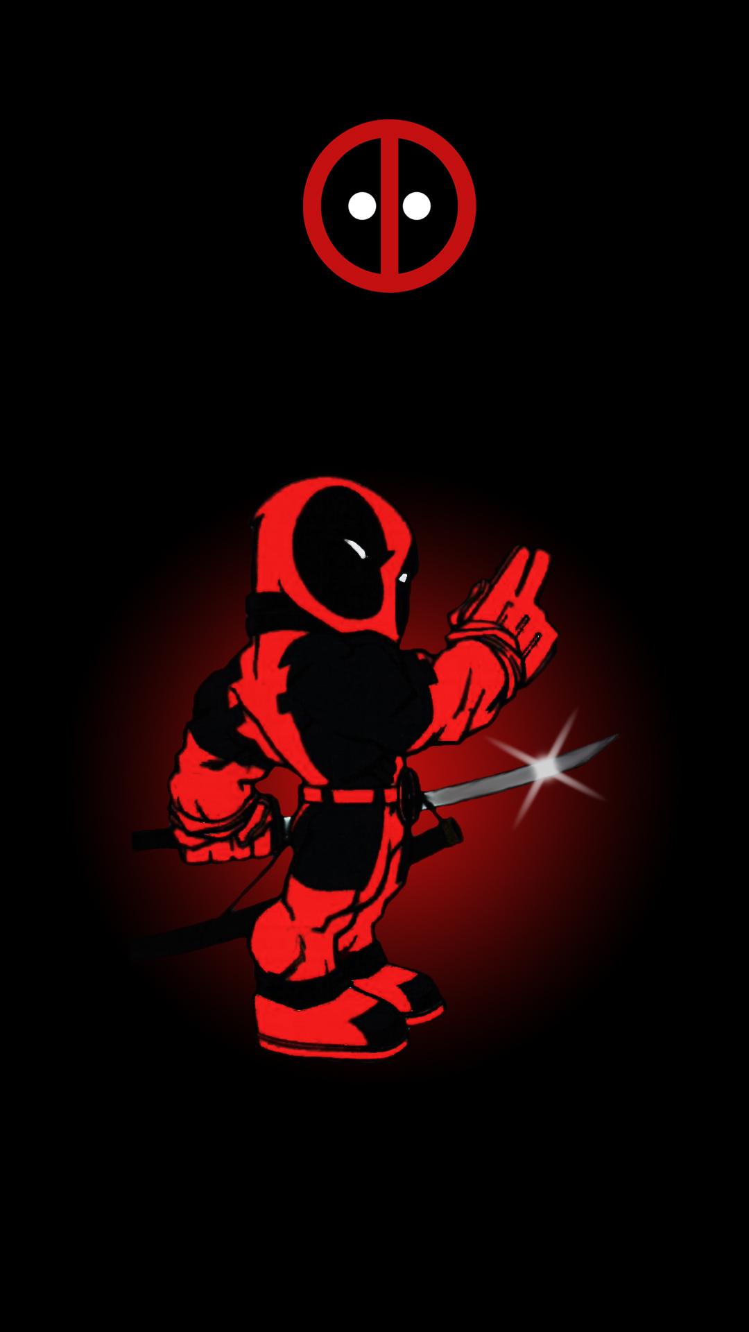 HD Deadpool iPhone Background